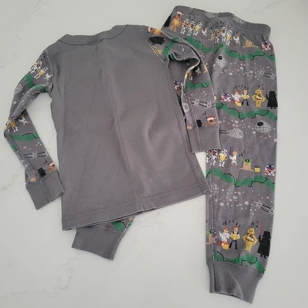 Hanna Andersson Star Wars Christmas Pajamas Stormtrooper 2-Piece Set 100% Cotton